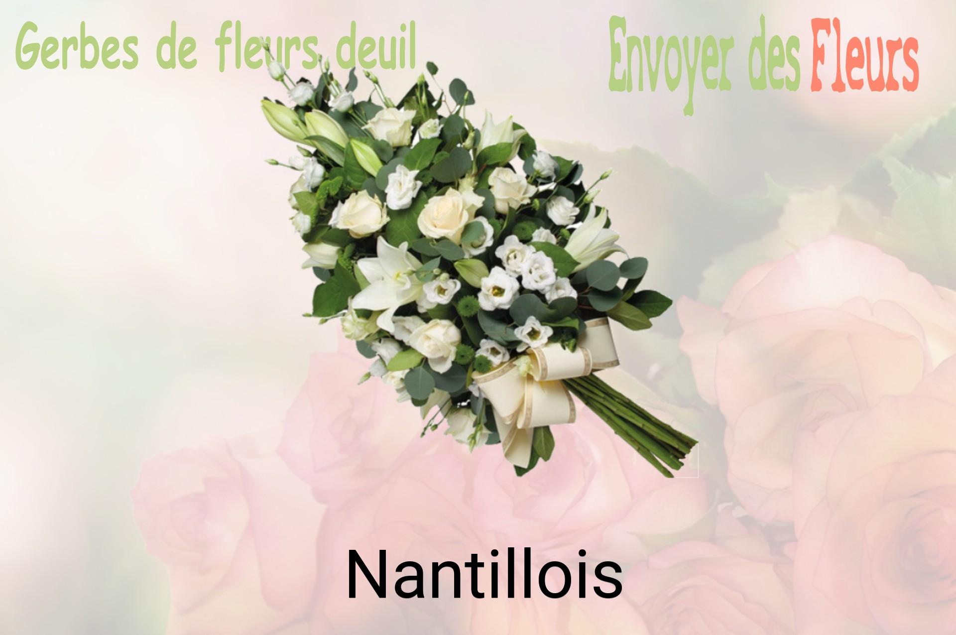 Gerbe de fleurs de deuil livrée à Nantillois